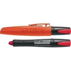 Marcador Industrial Visor Permanent Rojo Resistente Al Agua