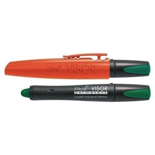Marcador Industrial Visor Permanent Verde Resistente Al Agua