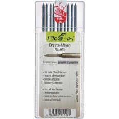 Juego De Minas Pica-Dry 10 X Grafito Limpiar Con Paño Humedo