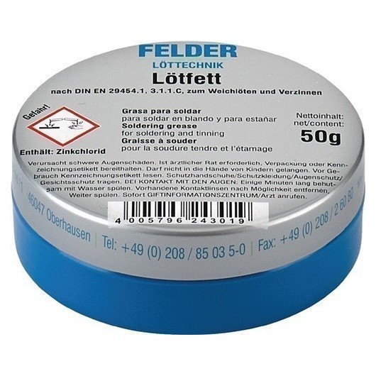 Grasa Para Soldar 100 G Para Soldadura Blanda Felder