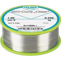 Hilo De Soldar Iso-Core Clear 1 Mm 250 G Sn100Ni+ Felder