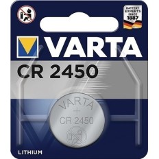 Pila De Boton Electronica 3 V 570 Mah Cr2450 24,5 X 5 Mm Var