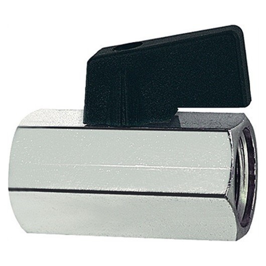Mini Valvula De Bola 16,66 Mm G 3/8 Pulg. Rosca Interior/Int