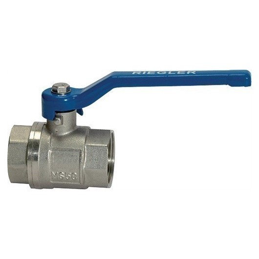 Valvula Fonta Esfera Palanca 1 1/2" H-H Laton Niq Valve Line