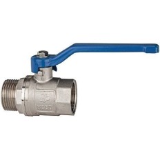 Valvula Fonta Esfera Palanca 1 1/4" M-H Laton Niq Valve Line