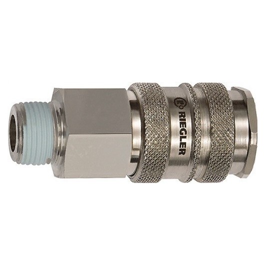 Acoplamiento Rapido Dn10 Acero/Laton Nique. Rosca Ext.3/4"