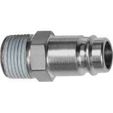 Racor Acero Endur./Niq. Conector Macho Dn 10 Rosca Exterior
