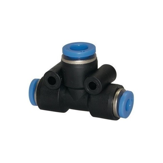 Conector En T Serie Azul 2 X 8 / 1 X 6 Mm L1 22,5 Mm Riegler