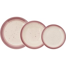 Vajilla Mesa Rda Gres Allegra Peoni Quid 18 Pz