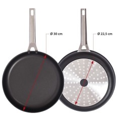 Sarten Cocina 30Cm Ant.Teflon Ind Al/Fu Ne Aire Valira