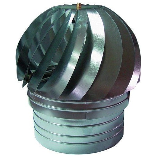 Sombrerete Tubo Estufa Extractor 300Mm Ac Galv Exojo