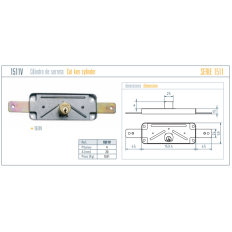 Cerradura Met.Sobreponer 1511V 59X159Mm Ac. Cinc. Mcm 1511V