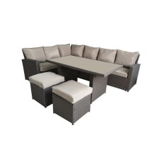 Mueble Jardin Natuur Ratan Bei Brasilia Esquinero 2 Taburetes