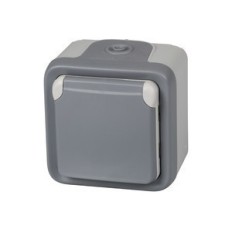 Enchufe Exterior 8,4X6,2X8Cm Plexo 55 Sup. Ip 55 - Ik07 Monobl