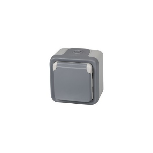 Enchufe Exterior 8,4X6,2X8Cm Plexo 55 Sup. Ip 55 - Ik07 Monobl