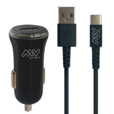 Pack Cargador Coche Usb Tipo C 2A 15,6X8X3Cm Abs Ne Mywepak0