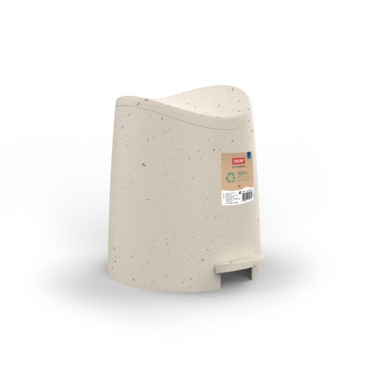 Cubo Baño C/Pedal 3Lt Bl/Rot Ecohome Tatay