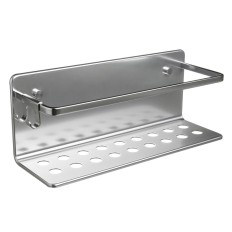 Cestillo Baño 10,0X30,0X12,0Cm Rect Alu Gr/Ac Moon Tatay