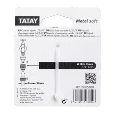 Conector Riego Rap 1/2-5/8 Alu Soft Tatay
