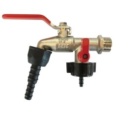 Grifo Jard Curvo Doble Salida Lat Pla Aqc