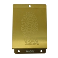 Placa Pisa Puerta 148X98Mm A/Inox Pvd Oro Micel 97849