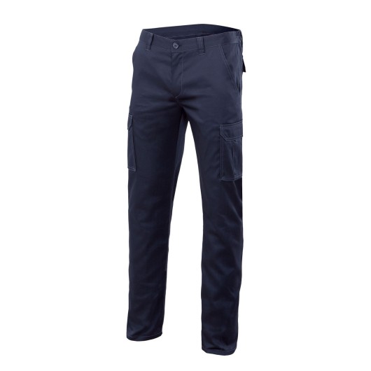Pantalon Trabajo T48 Elast.  46%Alg38%Emet16%Pol Az/Mar Stre