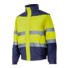 Chaqueta Trabajo 3Xl Al.Vis. Polie Acolch Amarillo Fluor/Mar