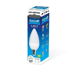 Bombilla Iluminacion Vela Led Garza E14 6W 470Lm 4000K