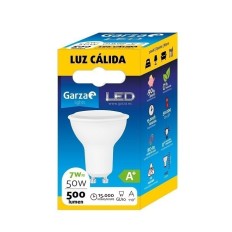 Bombilla Iluminacion Dicr Led Garza Gu10 7W 500Lm 3000K