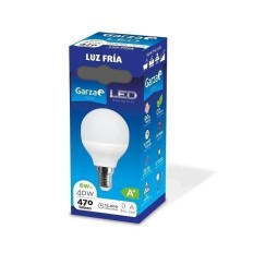 Bombilla Iluminacion EsfericaLed Garza E14 6W 400Lm 6500K