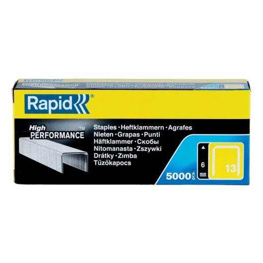 Grapa Grapadora 6Mm Galv Cr N13 Rapid 5.000 Pz