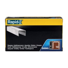 Grapa Grapadora 6Mm Galv Cr Grapas Planas N 12 (80) Rapid 5