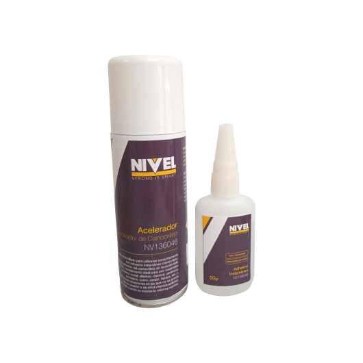 Adhesivo Instantaneo Cianocr 50Gr+200Ml Activador Nivel