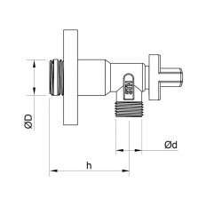 Llave Fontananeriaero Regul. 1/2"X3/8" 1/4 Vuelta America Sth 2 Pz