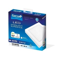 Foco Ilumin Downlight 18W 1600Lm 6500K Led Sup. Cdo Bl Garza