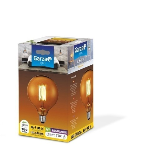 Bombilla Ilumin Led Regulable Garza E27 4W 280Lm G125 2700K