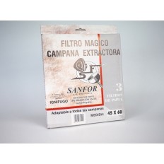 Filtro Campana Extractora 60Cm Magico Papel Bl Sanfor