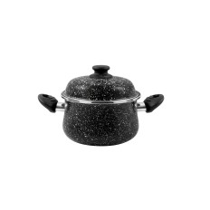 Olla Coc Tapa Esmalte 32Cm Antiadherente Bicapa Todas Cocina