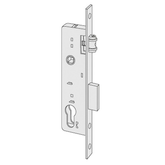 Cerradura Met.Emb. New Fori E-21Mm Rod/Pal C/Cilind. Acero I