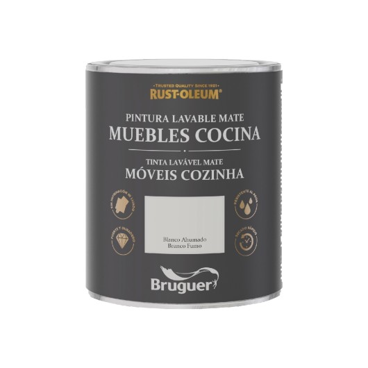 Pintura Al Agua P/Mueb Cocina Mate Lisa Bl/Ahu Rust-Oleum 75
