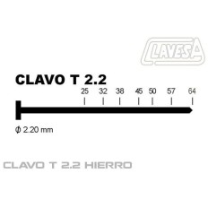 Clavo Clavad.Neumatico Modelo T 64Mm Dor Ct2264 Clavesa-Atk 1.000