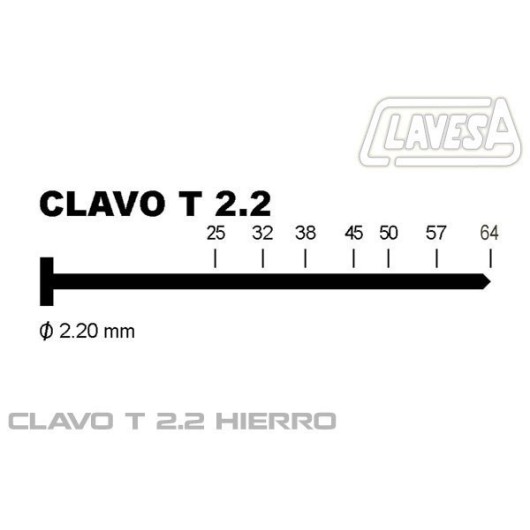 Clavo Clavad.Neumatico Modelo T 64Mm Dor Ct2264 Clavesa-Atk 1.000