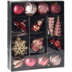 Adorno Navidad Surtido Rosa Koopman 20 Pz