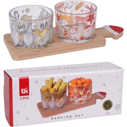 Vaso Navidad Con Tabla Koopman 4 Pz