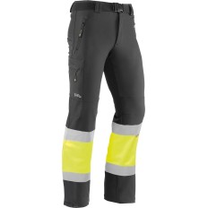 Pantalon S Al.Vis.  Negro/Amarillo Fluor Snow Multibolsillos