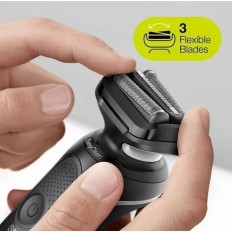 Afeitadora Elec. Recargable Braun Laminas Humedo/Seco 51-W10