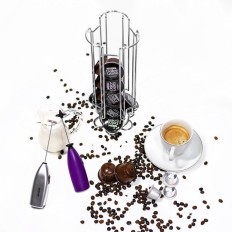 Dispensador Capsula Caf 20 Capsulas Acero Cromado Nespresso