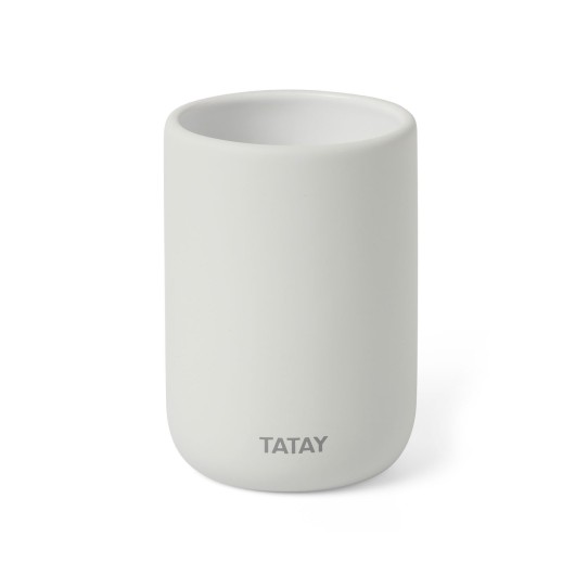 Vaso Baño Portacepillos 74X105X74Mm Ceram Bl Soft Tatay