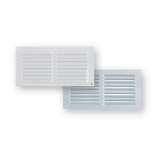 Rejilla Ventilacion 100X200Mm Sin Borde Fepre Alu Bl Espesor 0,6Mm