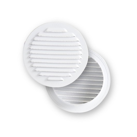 Rejilla Ventilacion 120Mm Emp Fepre Abs Bl Con Mosquitera Espesor 3